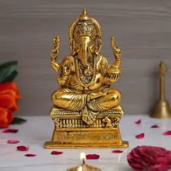 Brass Ganesha Statue 